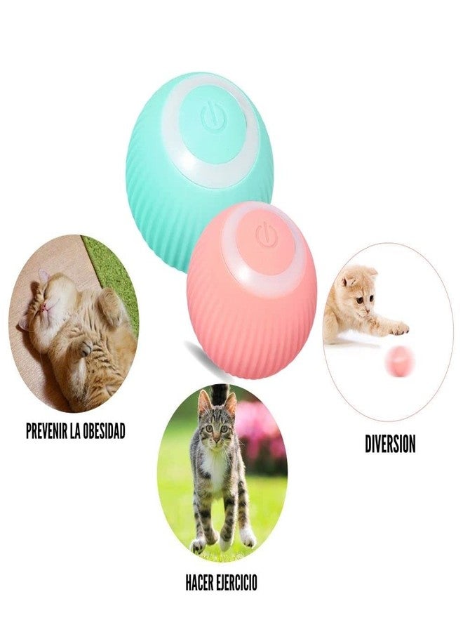 Petgravity Rechargeable LED Cat Toy Ball - 360° Rotating Interactive Play - Smart Charging & LED Lights for Endless Feline Fun - Ideal for Indoor Cats and Kittens! - Image 5